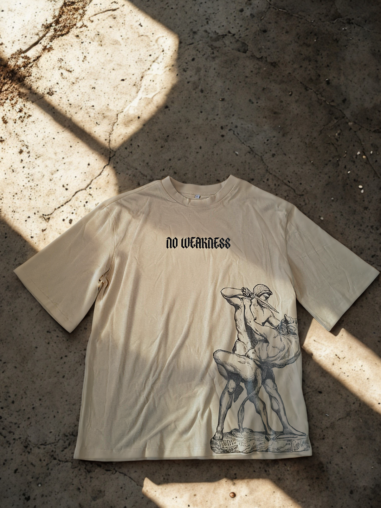 Oversized  Gym T-Shirt - No Weakness