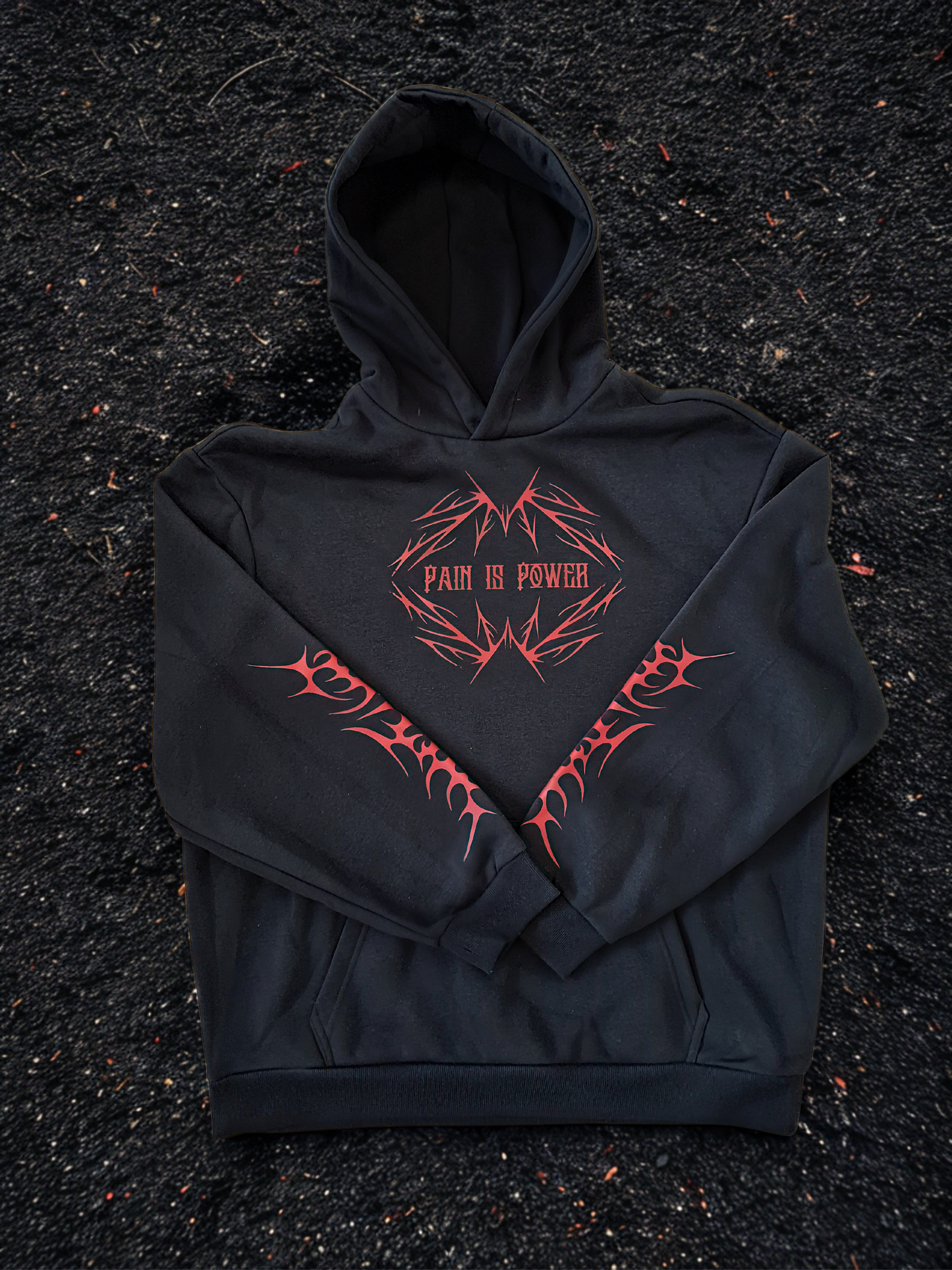 Oversized Gym Hoodie - Pain is Power