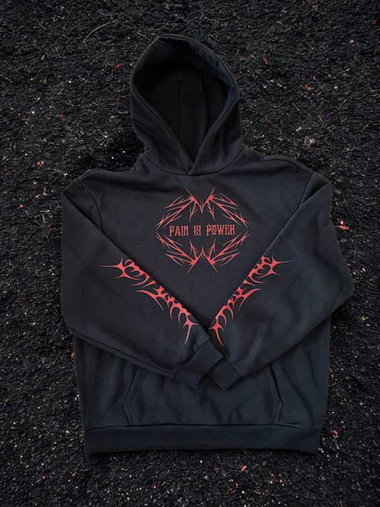 Oversized Gym Hoodie - Pain is Power