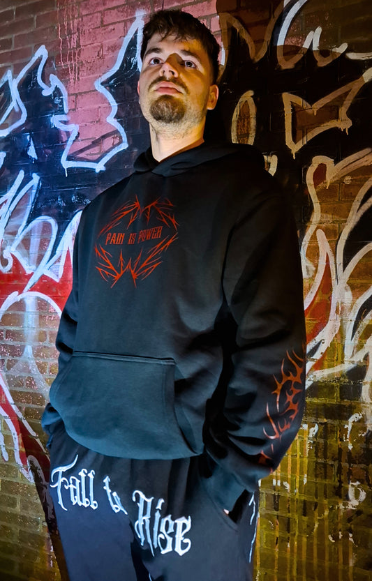 Oversized Gym Hoodie - Pain is Power